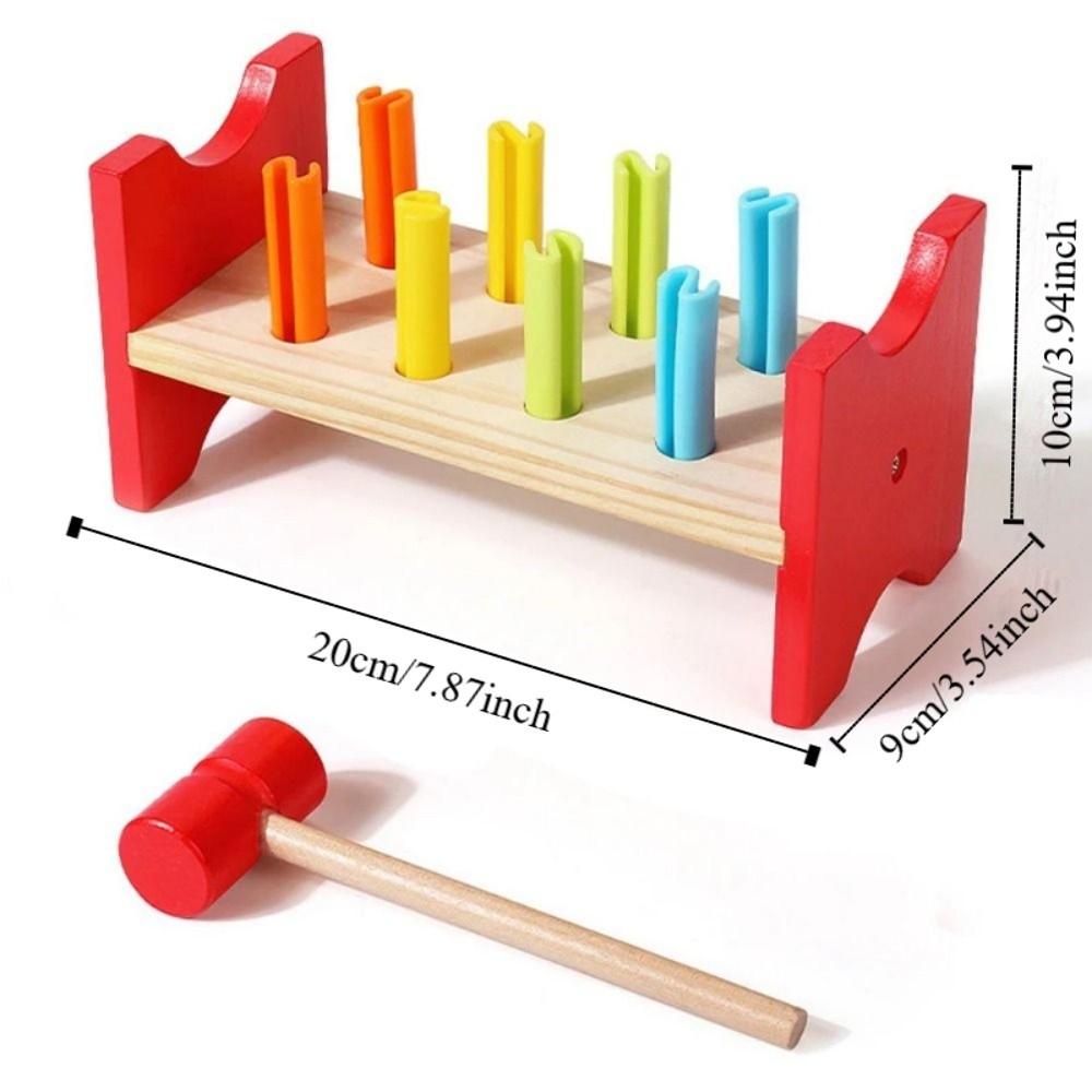 Pounding Toy Mallet Hammering Pounding Toy Simulation Montessori Nail Screw Games  Kids Gifts