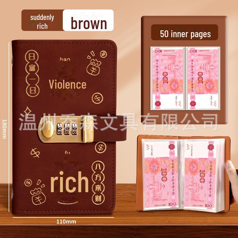 

Сберегательная книга 2024 года с паролем и большой емкостью