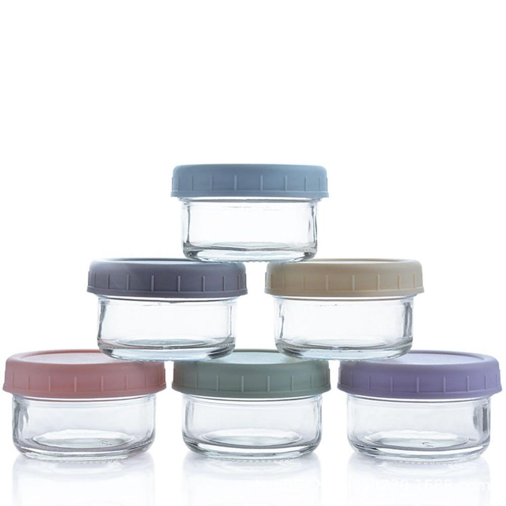 6pcs with Lid Dipping Sauce Cup 70ml Salad Dressing Container Food Storage Jar Spice Jar  Outdoor