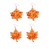 Women's Maple Leaf Sequin Earrings - Autumn & Winter Fashion Accessories
