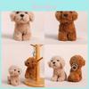 Portachiavi Peluche Cane Teddy con Imbottitura in Cotone PP per Decorazione Borsa da Ragazza