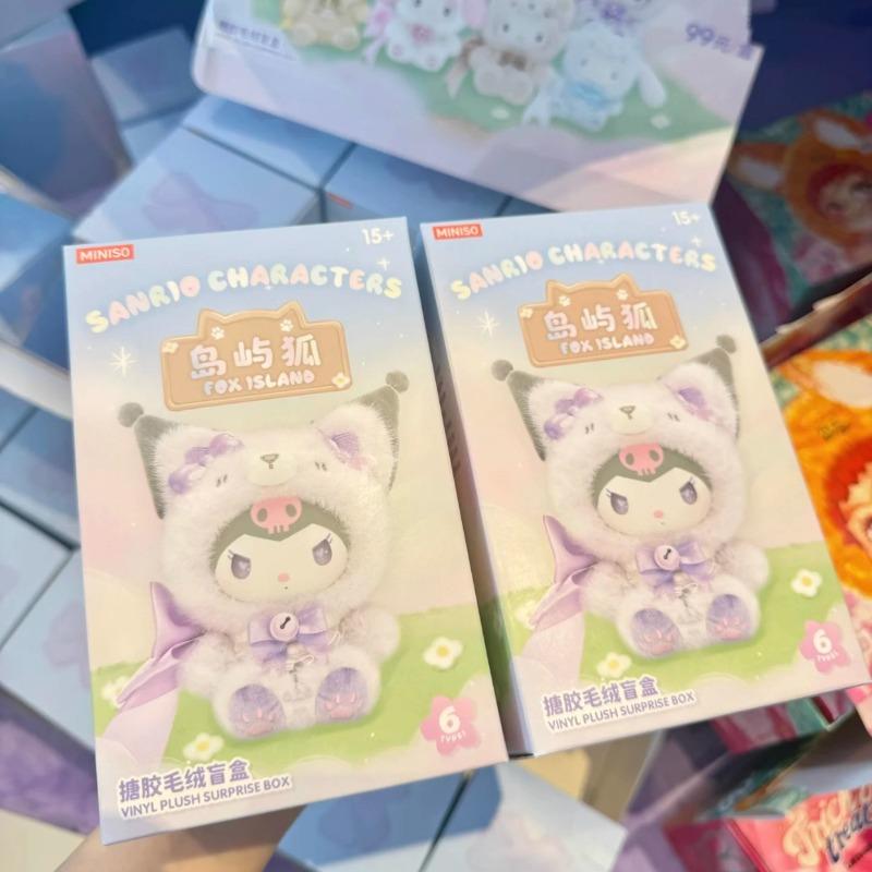 MINISO Fox Island Series Vinyl Blind Box MINISO Trendy Mystery Boxes Dolls Cute Birthday Gifts Table Decoration Surprise Bag Toy