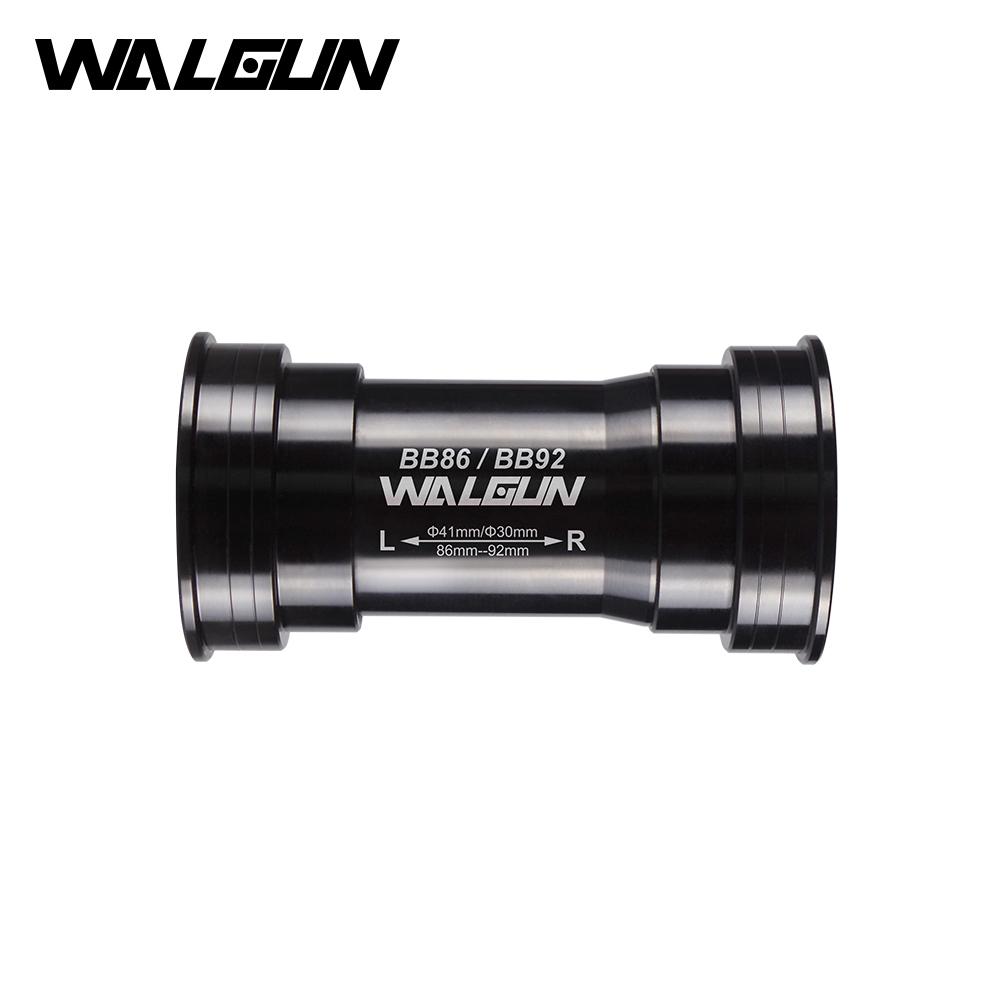 WALGUN BB86 BB92 PF4130 Press Fit Ceramic bike Bottom Brackets Road MTB Mountain Bike Pressfit BB 41mm for Bicycle Crankset 30mm PF4130-BLACK