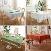French Tablecloth Ruffled 100% Cotton Fabric Tablecloths Rustic Table Cover for Home Holiday Christmas Manteles Mesa Rectangular