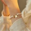 [Baroque Heart Bracelet] 1pc Sweet and Cool Baroque Heart Bracelet - Unique Hand Jewelry with Fashionable Temperament Lucky Charm Tag