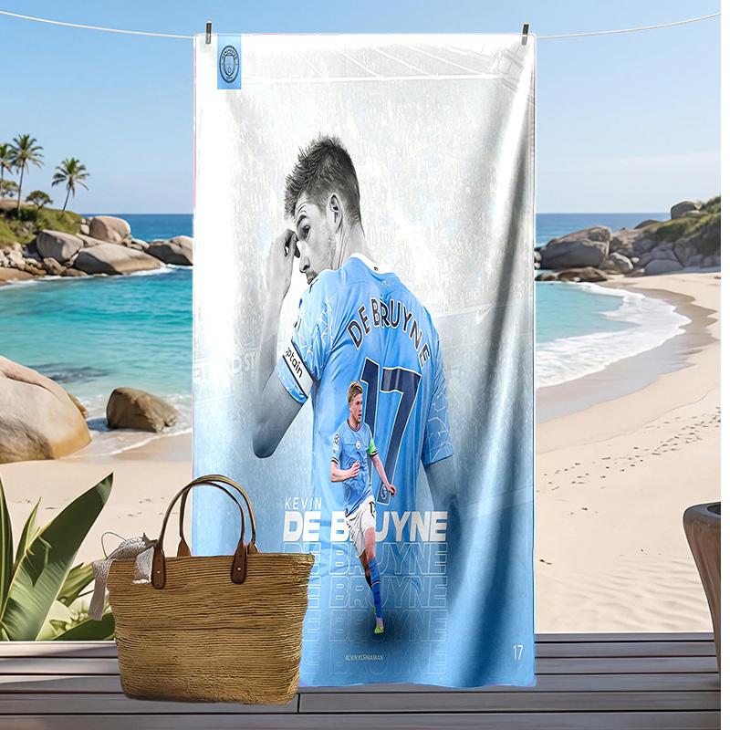 Kevin De Bruyne Printed Beach Towel Quick Dry Soft TowelPortable Large Rectangular Beach Blanket for Travel Swimming Pool