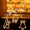 Christmas Decoration Suction Cup Lights Santa Claus Led Decorative Lamp Christmas Tree Lighting In Living Room Display Windows
