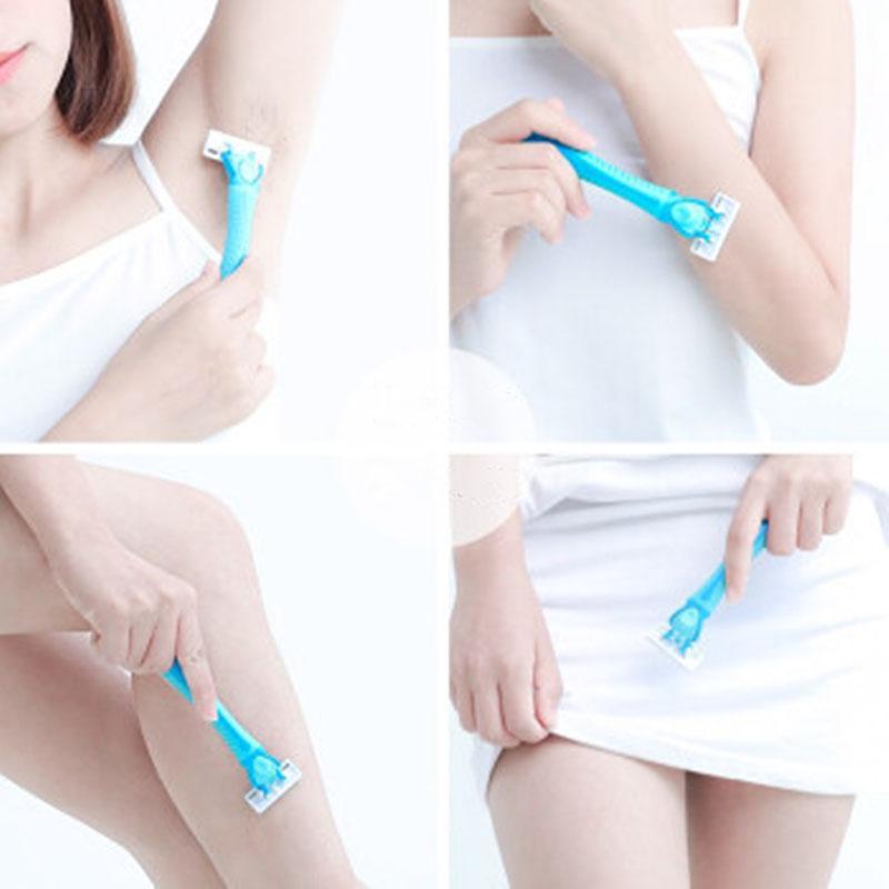 20 PCS Lady Razor Machine Care Body Portable Fashion Replaceable Three Layer Cosmetic Safety Razors Razor Blade