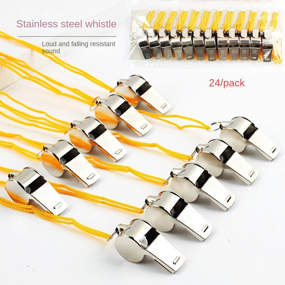 With Rope Metal Whistle Loud Referee Whistles Football Sport Whistle  Sport