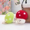 10CM drăguț mic ciupercă jucărie de pluș creativ umplute pandantiv păpușă culoare ciupercă breloc pentru copii fete cadouri de vacanță geantă decor