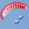 Kite Toy for Outdoor Fun and Sports - Parafoil Parachute Kite with Lines for Surfing, Beach and Recreational Activities