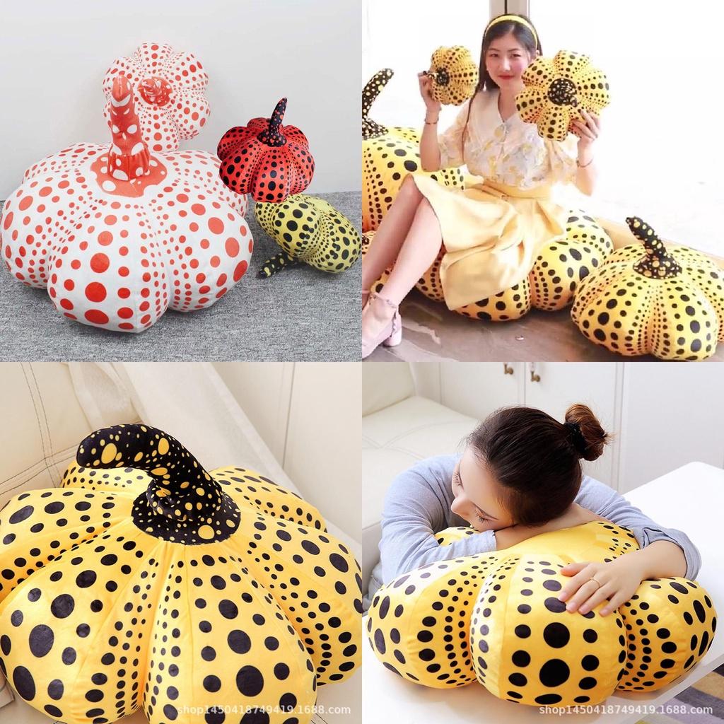 Halloween Wave Point Pumpkin Cushion Pillow Super Soft Plush Toy For Kids And Adults