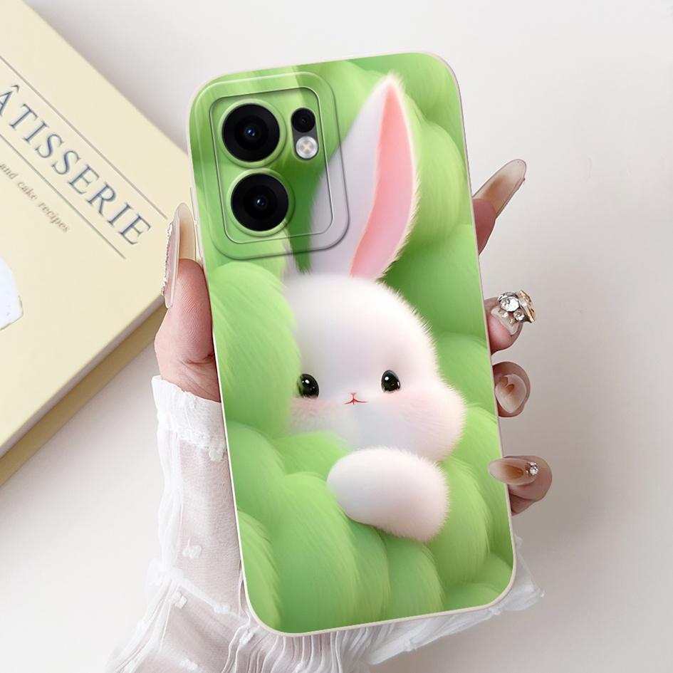 For Oppo Reno 13F 2025 Case Cute Rabbit Panda Flower Soft Silicone Shockproof Cover For OPPO Reno13 FS Fundas RENO13F Phone Case