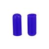 X AUTOHAUX 5pcs 4mm 0.16" Silicone Hose Cap Intake Vacuum Hose Tube End Plug Car Blue