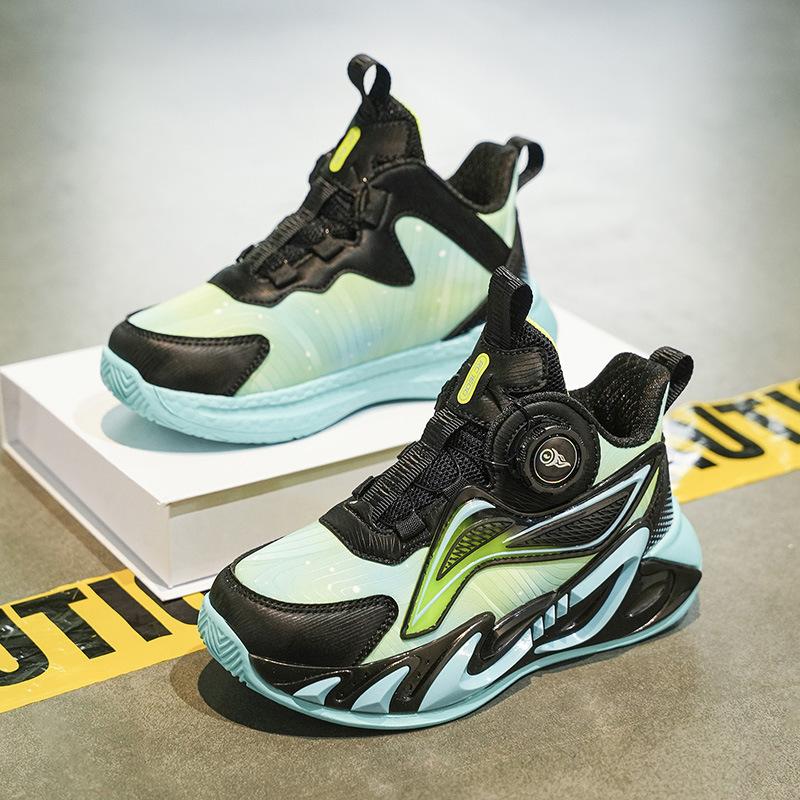 Boys shoes 2025 autumn and winter new popular children's leather running trend sports shoes girls shock-absorbing basketball shoes