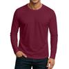Men's Round Neck Plunger Long Sleeve T-Shirt Top