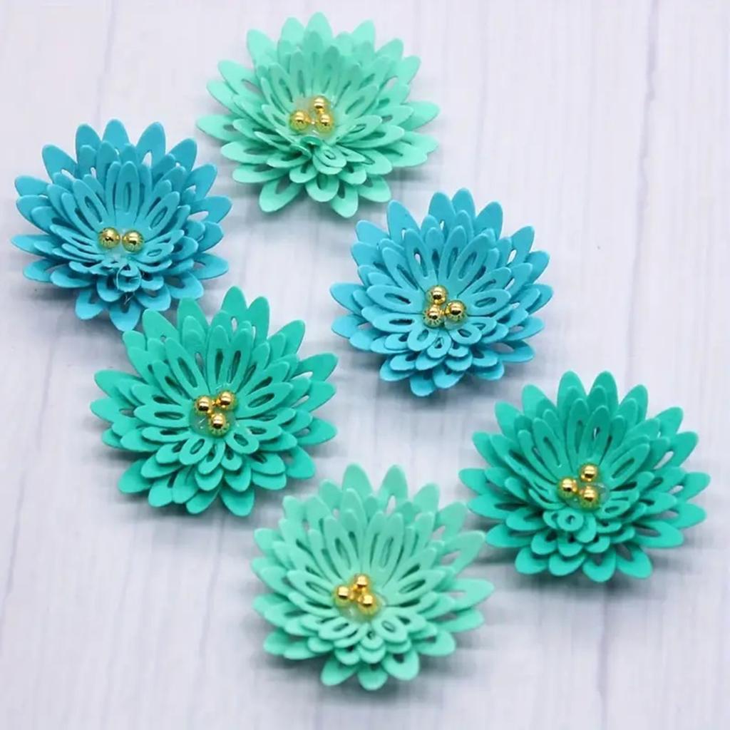 Flower Button Embossing Cutting Dies for Card Making Scrapbooking Paper Craft Packaging Carbon Steel Die Cut Templates