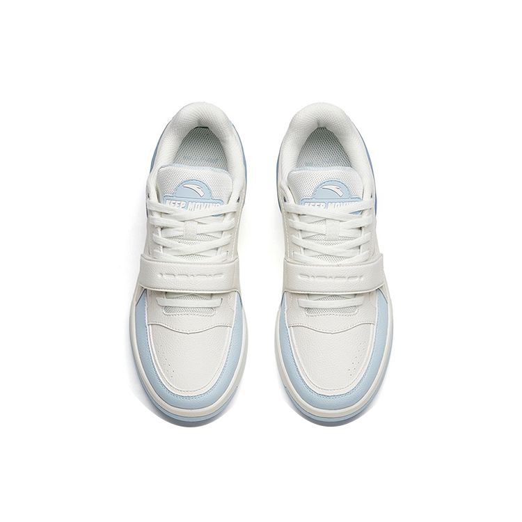 Anta Lifestyle Series Warmth And Anti-Slip Low-Top Sneakers Women sneakers White Blue 922218067-3