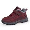Winter Velvet Thickened Warm Non-slip Outdoor Cotton Shoes Casual High-top Walking Shoes Anti-splashing Mother Shoes