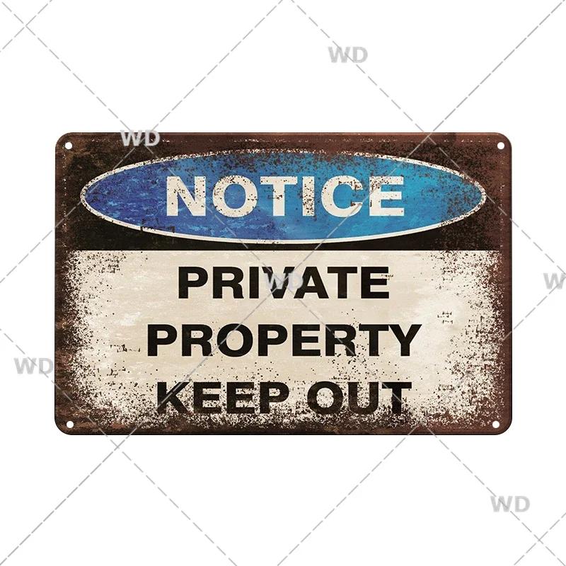 Warning No Farting Slogan Vintage Metal Tin Signs Home Bar Pub Decorative Plates Danger Retro Sign Wall Stickers Art Poster