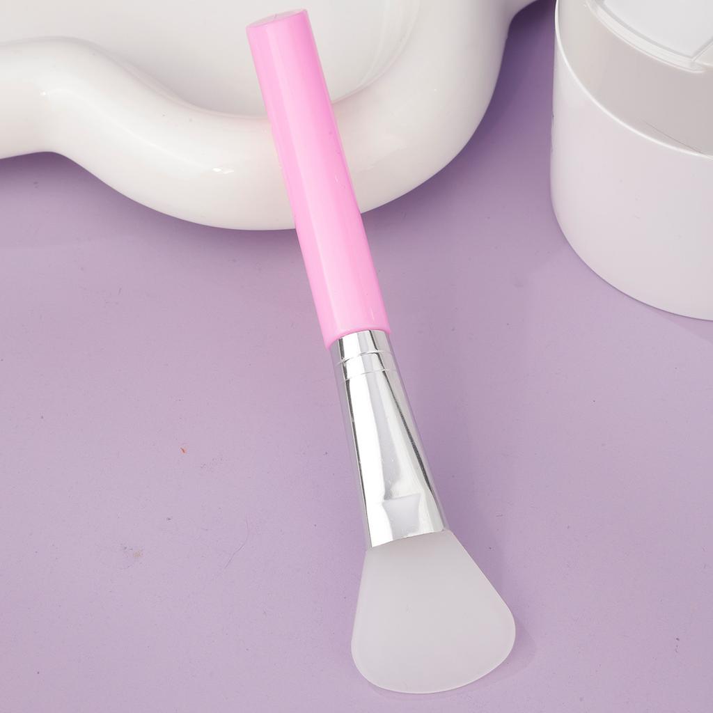 Slant Tail Rod Soft Head Silicone Mask Brush Hydrotherapy Application Mud Film Face Application Silicone Beauty Salon Film Adjustment Brush