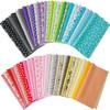 Blumen-Patchwork-Stoff Bedruckt Zuschnitt Niedlich Glücklich DIY 25x25cm 56-teiliges Set, 100% Baumwolle, Stoff, Stoffreste, Tasche, Basteln,
