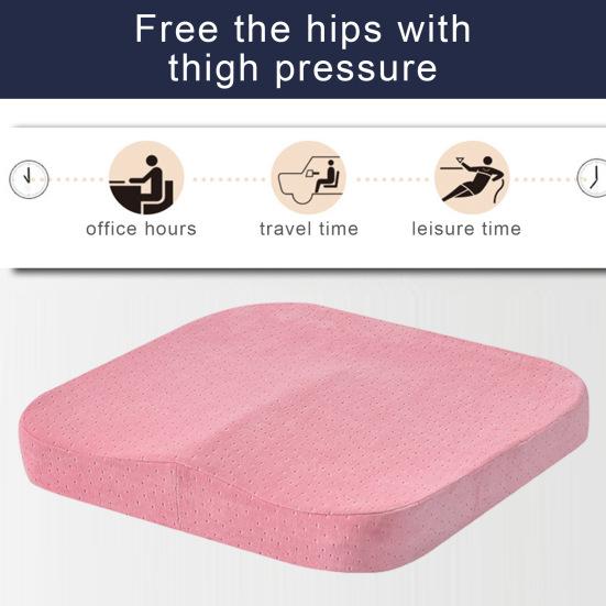 Sittende kontorpute Sklisikker Myk Tykket Memory Foam Sovesal Student Lange sittetimer Isjias Halebein Smerter Rygglindrende Stoler Sete