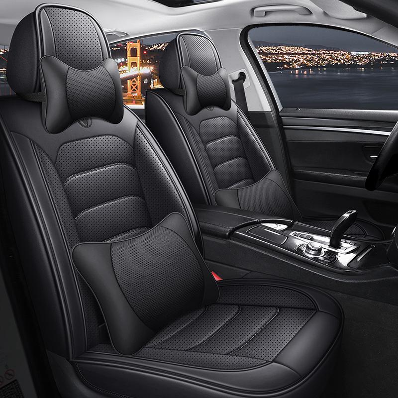 Diamond Series Nappa Leather Full Wrap Car Seat Cover - Sporty Universal Fit Seat Cushion.