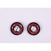 ABS Carbon Fiber Seat Headrest Button Ring Cover For Defender 110 90 -