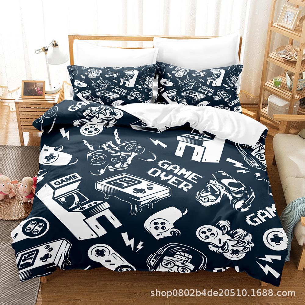 Fashion Technology Printing, 3D Digital Printing, Bedding, Duvet Covers, Pillowcases, Three-piece Sets
