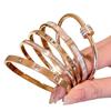 Golden Womens Bracelet Titanium Jewelry 18K Gold-plated Waterproof Rust Proof Non Color Changing Mens and Womens Couple Jewelry