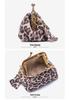 Genuine Leather Leopard Print Mini Coin Purse - Soft Cowhide Multifunctional Change Holder for Women