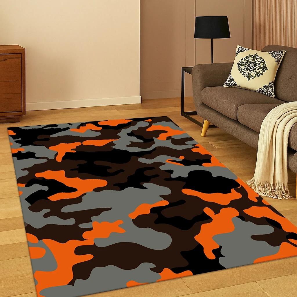 Military Colorful Camouflage Carpet Rug for Home Bedroom Living Room Sofa Doormat Kitchen Decor Living Room Decoration Carpet 40X60CM
