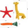 Puppy Teething Toys Indestructible Dog Toys  Giraffe Carrot Dog Toy Tough Dog Rope Toy for Boredom Small Middle Dog