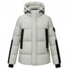 Giacca Invernale Pesante da Uomo con Cappuccio Casual Calda Parka Tasche Giacca in Piuma d'Anatra Bianca Impermeabile Cappotto in Piuma