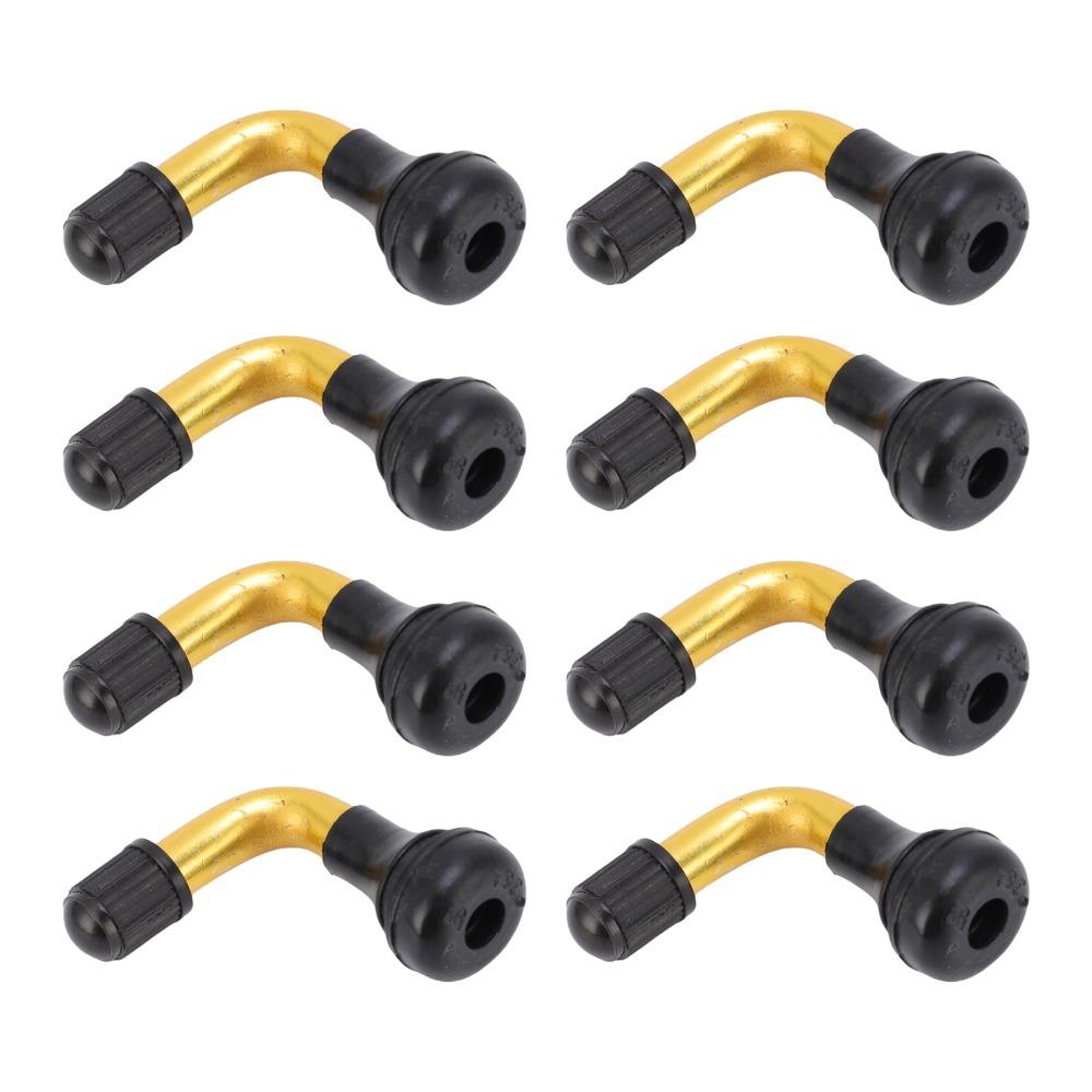 8PCS Brass ,Rubber Tubeless Tire Valve Stem Angled Motorcycle Tire Valve Stem Scooter Tubeless Tire