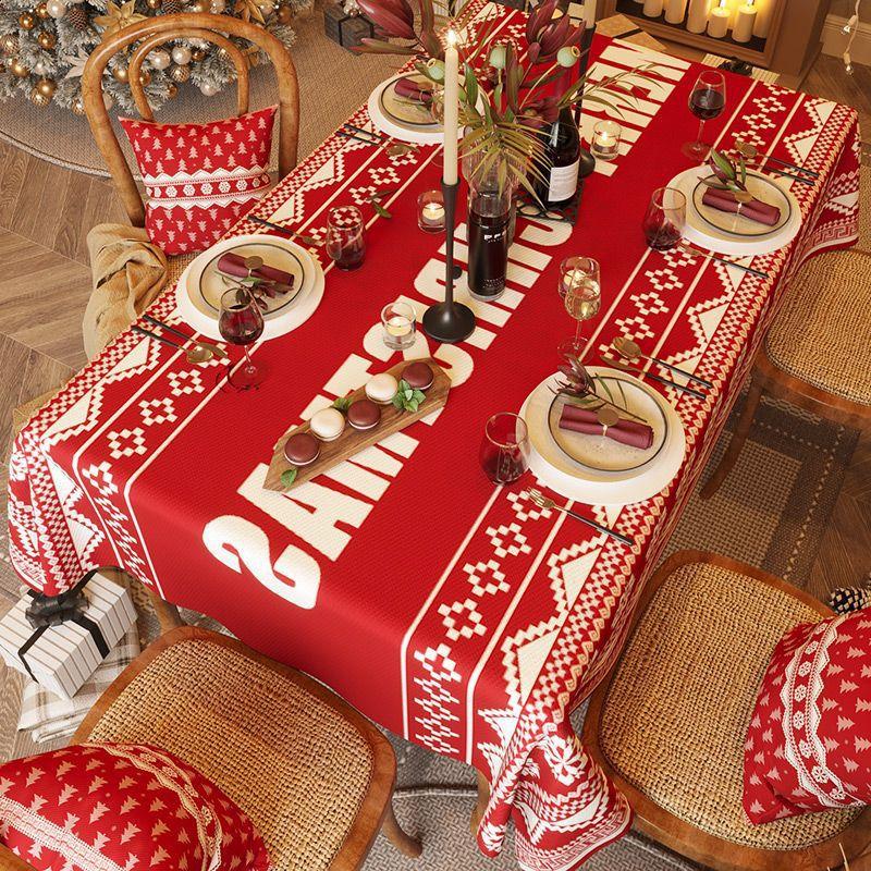 Fata de masa cu tema de Craciun Fata de masa dreptunghiulara Fata de masa impermeabila pentru mese