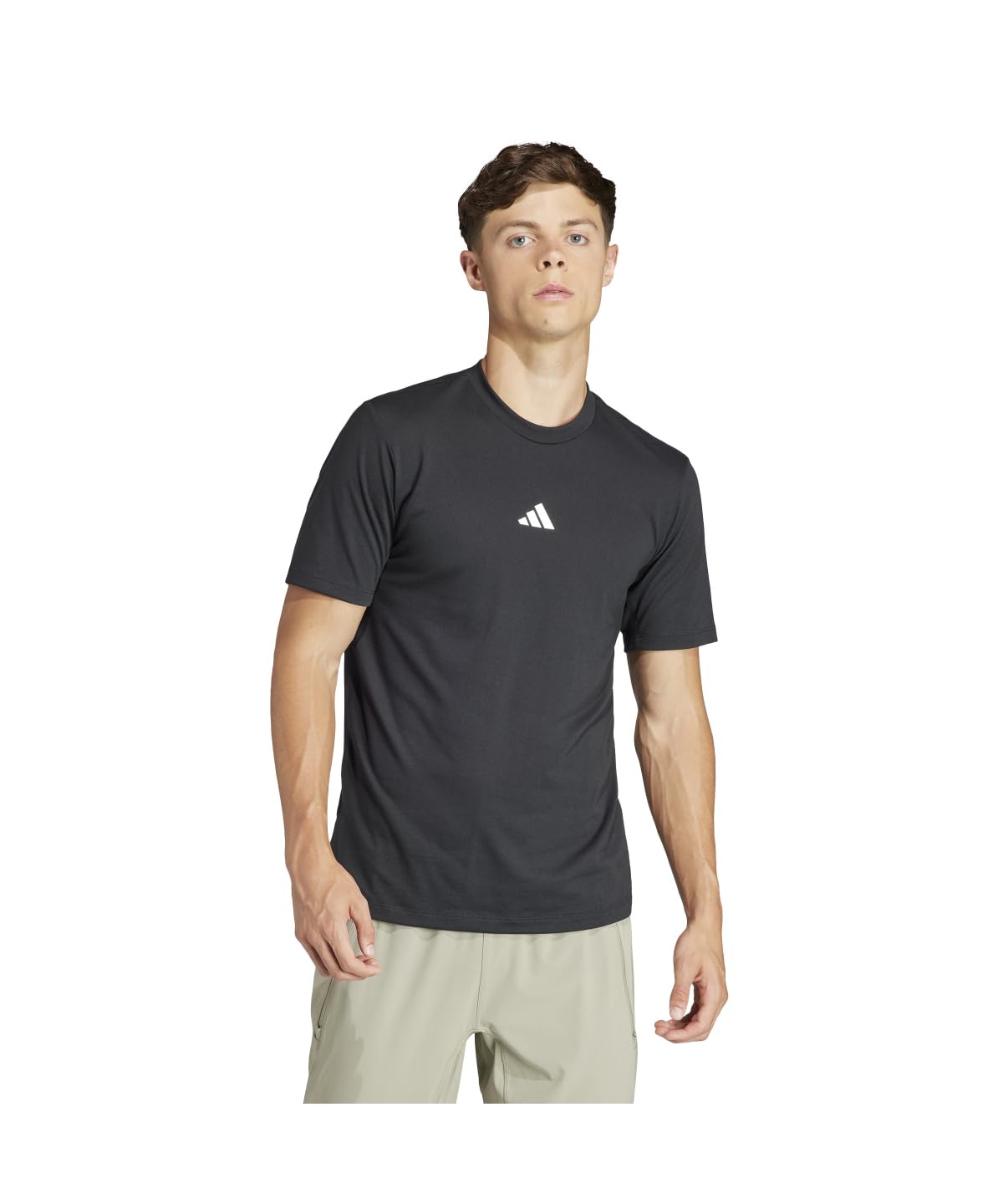

Adidas JRZ44 Short Sleeve Size Men s T-Shirt, Black/White (IT2124), J/XL