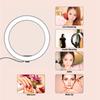 10 Inch 2400‑3000LM 12W LED Ring Light with Cell Phone Clamp Living Broadcast Selfie Fill Lamp