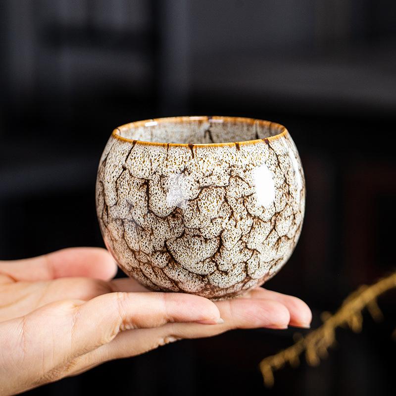 Kiln change Jianzhan teacup Wuxing cup Tianmu teacup single cup master cup tea cup gift box business gift