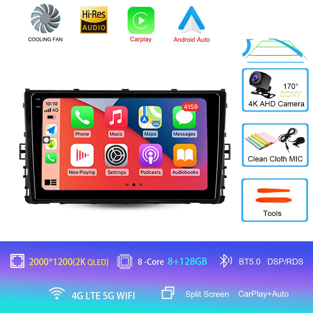 Car Radio Android14 For Volkswagen Jetta 7 2018 2019 2020 2021 2022 Navigation GPS Multimedia Video Player Stereo Carplay DVD BT