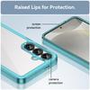 For Samsung Galaxy S25 Phone Case WANLONFENG XC Series TPU Acrylic Cover with Tempered Glass (Big Lens Hole)