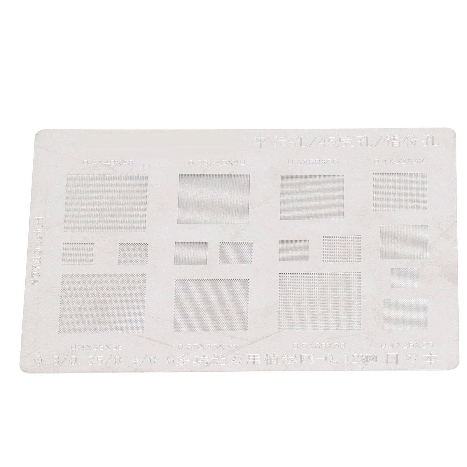 

Универсальный трафарет для реболлинга BGA Многофункциональная оловянная сетка Шаблон для пайки для ремонта BGA IC чипов телефона