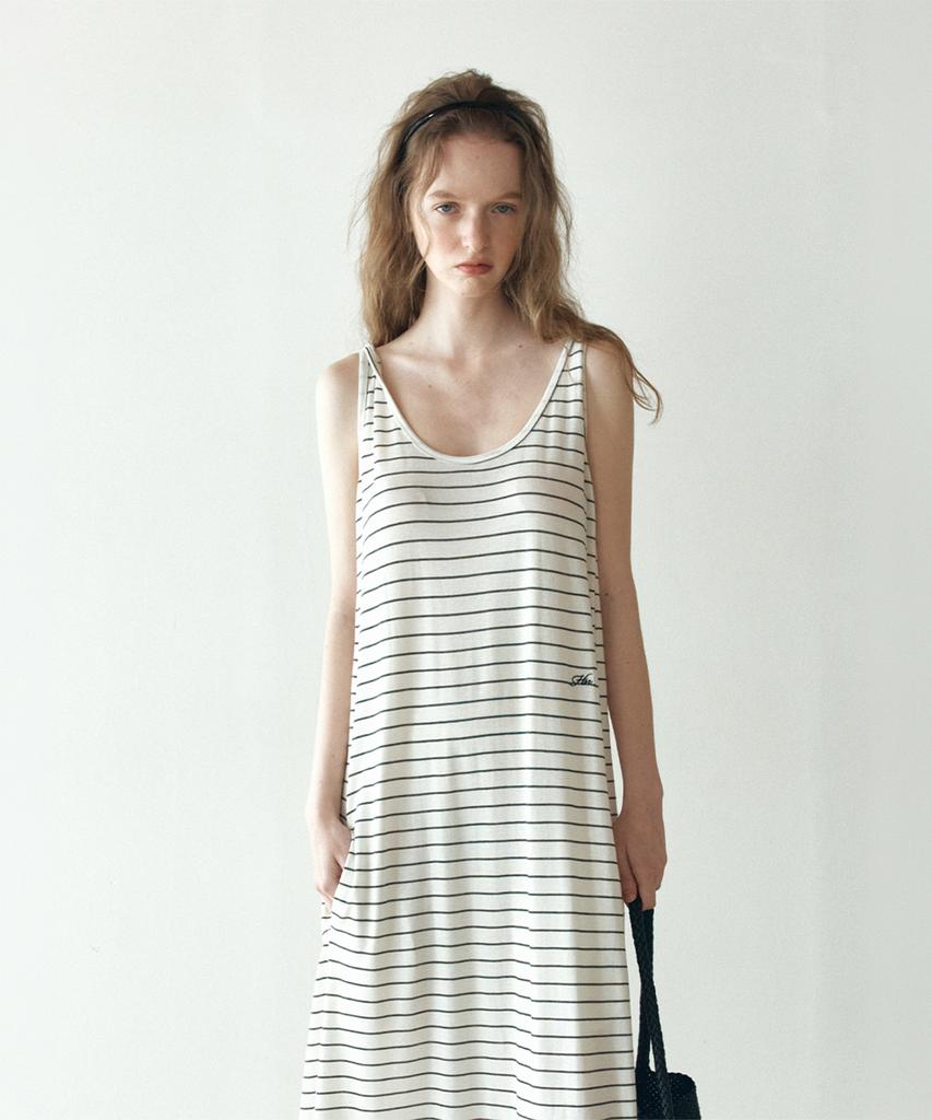 Hane Tencel Twist Maxi Dress_Stripe