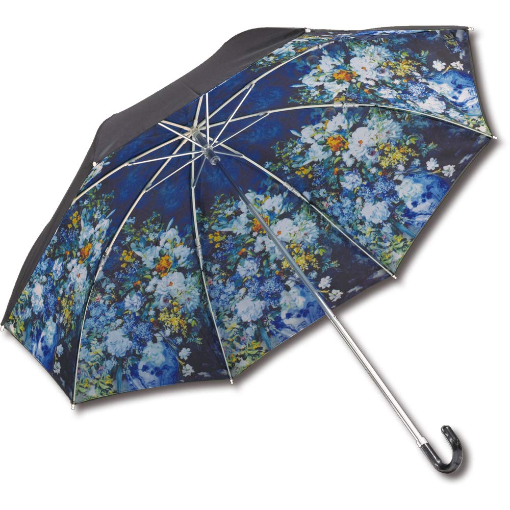 YouPower Folding Umbrella with Masterpiece Painting and Rain Renoir Open Diameter 85cm x Length Rib 49cm (Sun Umbrella)  Large Vase  AU-02505 size
