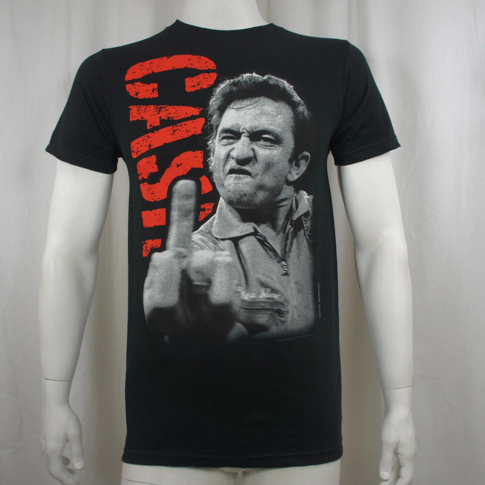 Jim Marshall Photo JOHNNY CASH The Finger Close up T-Shirt S-XXL NEW L