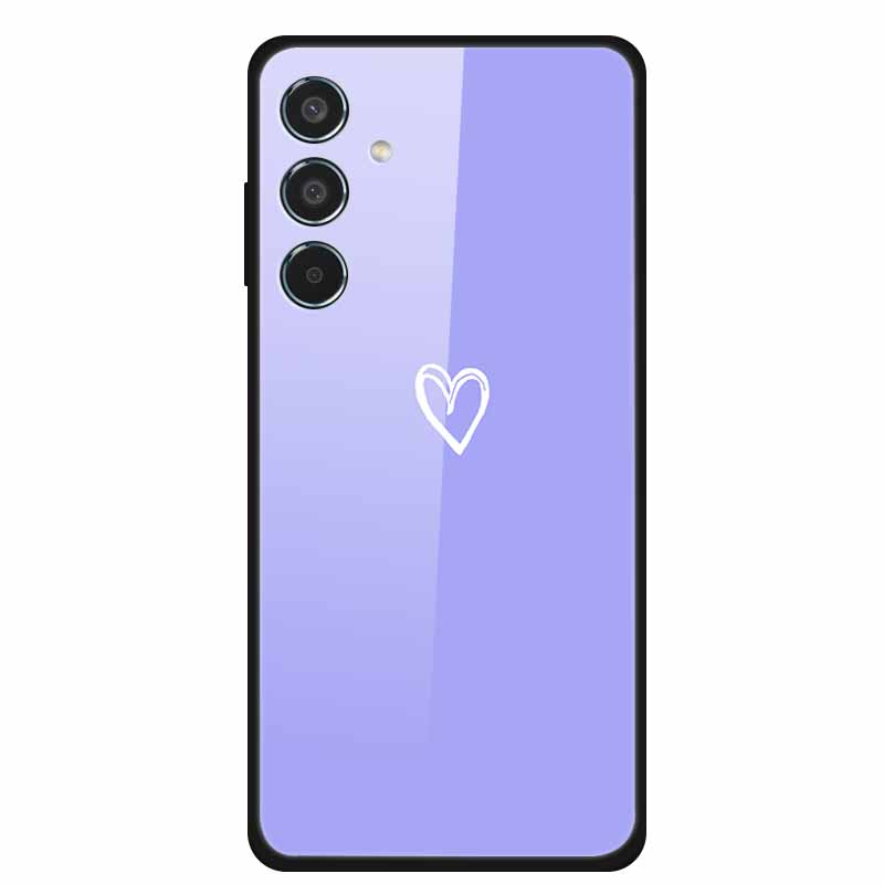 Tempered Glass Case For Samsung S25 Plus Case S 25 Plus Hard Back Cover For Samsung Galaxy A16 M55 A55 Phone Case Soft Bumper