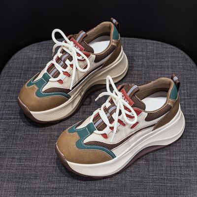 Platform Dad Shoes New Autumn Casual Sports Shoes Soft Sole Not Tired Feet Heightening Shoes
