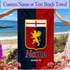 1pc Genoa C.F.C.1 Beach Towel, Outdoor Beach Towel Ideal Beach Necessities and Vacation Items