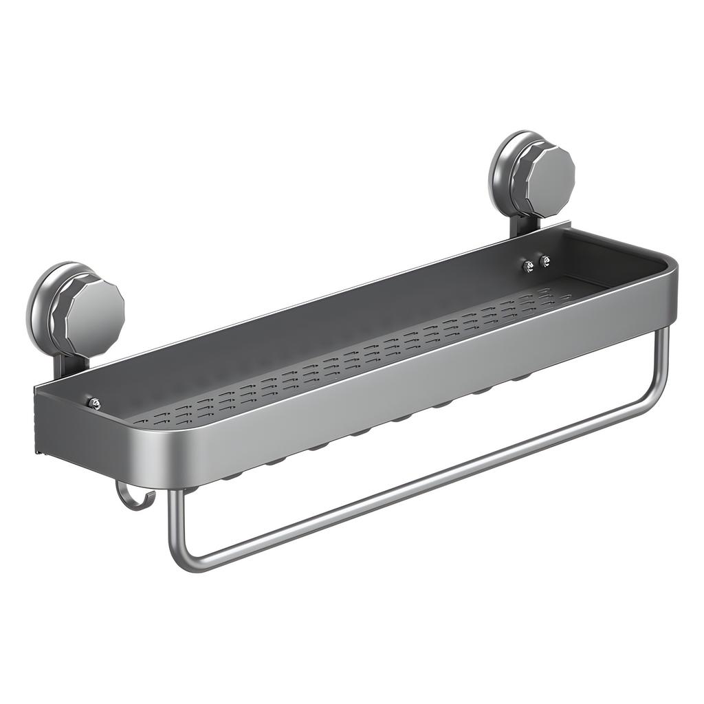 Kitchen suction cup rack Household kitchen tableware Wall hanging storage Finishing seasoning rack No punching storage rack